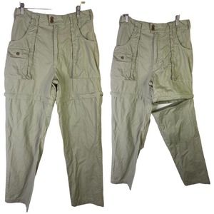 Vintage  Cabela’s Convertible Khaki Outdoor Cargo Pants-Shorts Mens Tag Size 34”